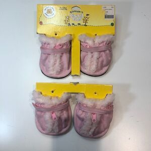 BUILD a bear kennel pals pink boots sherpa